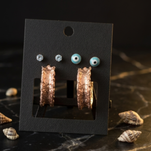 stud and hoop earrings set for women minimalist everyday jewellery combo Tavielle